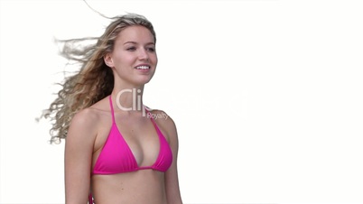 Junge Frau im Bikini