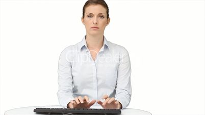Frau am Computer