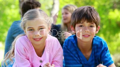 Familie im Park