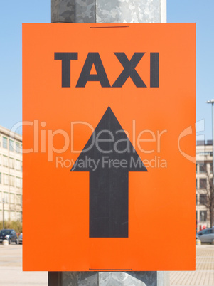 Taxi sign