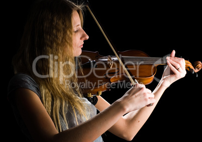 Girl with violin