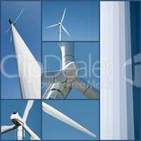 Collage of a Wind Turbine