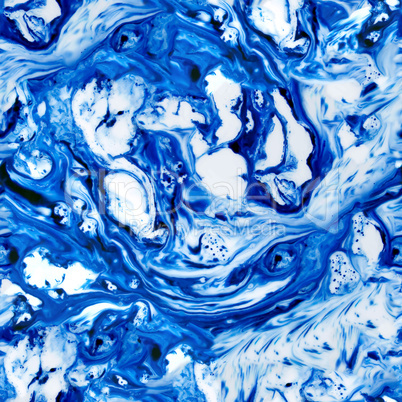 Blue paint seamless background.