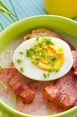 Polish Easter sour dough soup