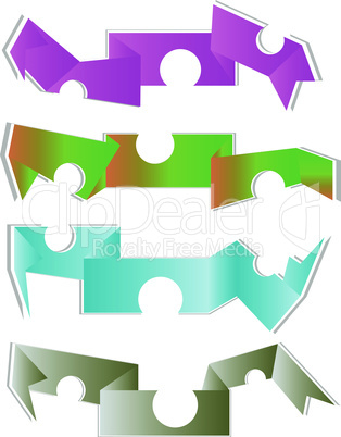 abstract paper origami set. vector modern art stickers