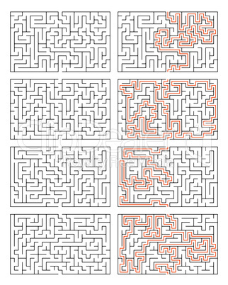 four mazes