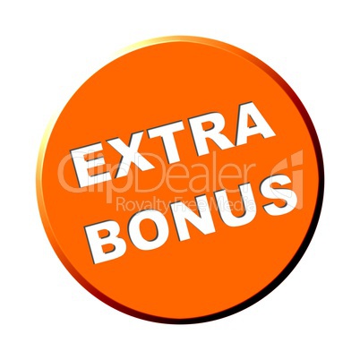 Button orange - Extra Bonus