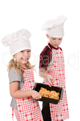 children with baking