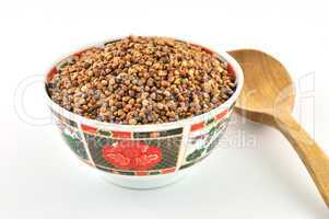 Buckwheat in a bowl