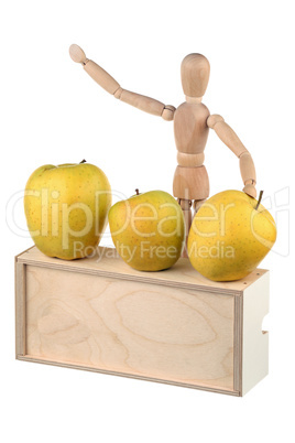 Seller of apples