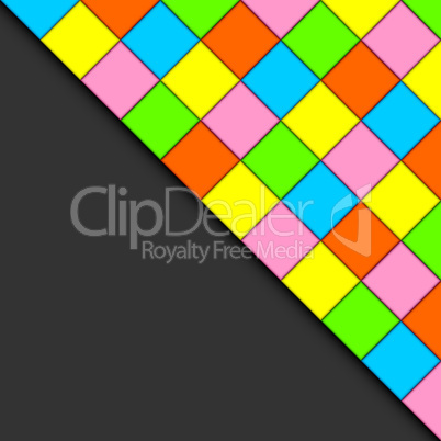 Multicolored tiles.