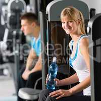 Woman at the fitness center