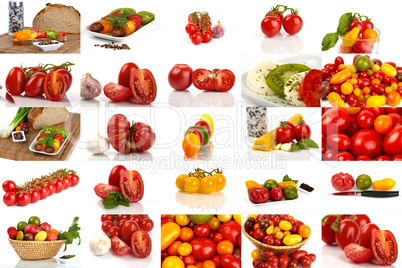 Tomaten Gemüse Collage