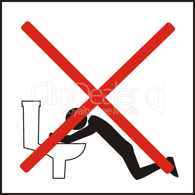 Incorrect ways of using the public toilets