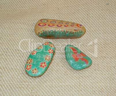 Hand painted stones