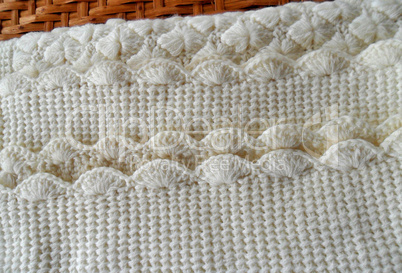 Hand knitted baby cover