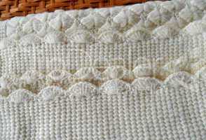 Hand knitted baby cover