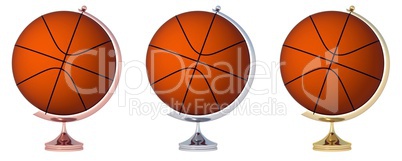 Abstract basketball Globe