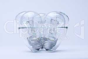 lamps stand upright glass cup