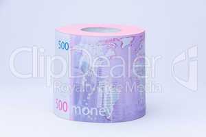 money as toilet paper