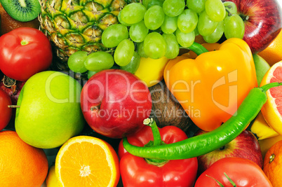 fruits and vegetables