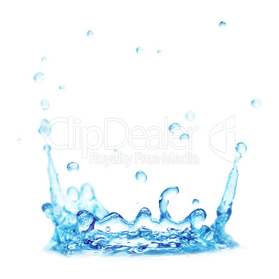 splash water