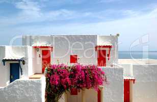 Villas near beach at luxury hotel, Crete, Greece