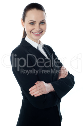 Portriat of corporate lady, smiling