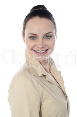 Close-up portrait of sexy woman