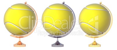 Abstract tennis ball Globe