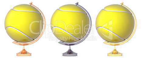 Abstract tennis ball Globe