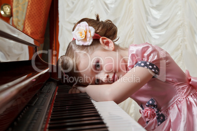 Girl in pink