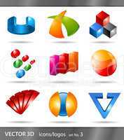 set of icons or logos