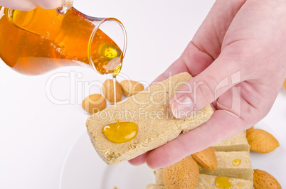 halva with honey