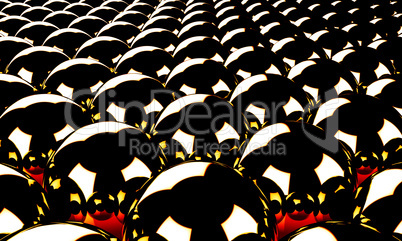 Magic Balls Background Black Red