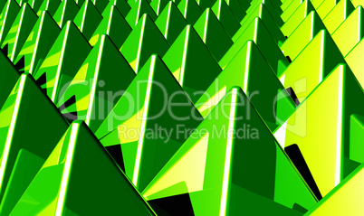 Hintergrund - Pyramiden Matrix Grün 1