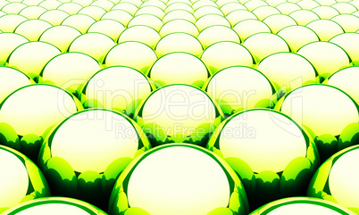 Magic Matrix Balls Background - Green