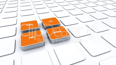 3D Pads Orange - HTML CSS PHP MYSQL 2
