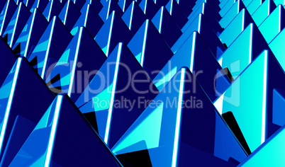 Hintergrund - Pyramiden Matrix Blau 2