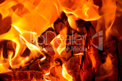 Feuer Kamin Ofen Holz