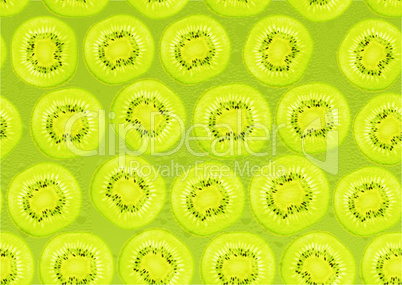 seamless background of fresh Kiwi  slices