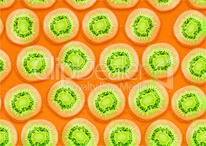 seamless background of fresh Kiwi  slices