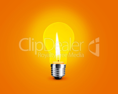 Candellight in bulb