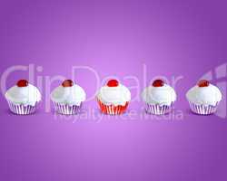 special attractive red muffin cake