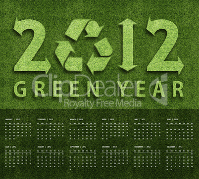 New year 2012 Calendar