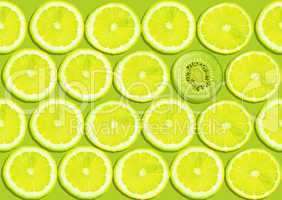 seamless lemon slices background