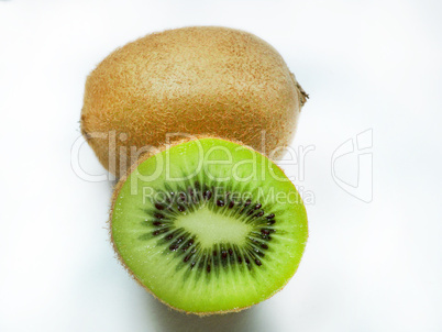 kiwi fruit on white background