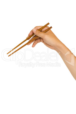 hand holding chopstick