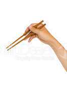 hand holding chopstick