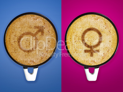 Two Cup of cappuccino